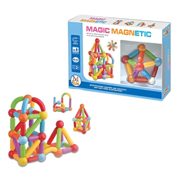 Educational Magnetic Building Bars - 46 Pcs