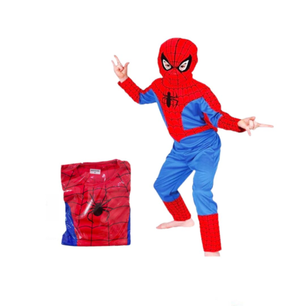 Full Spiderman Costume For Children Aged 3-4 Years