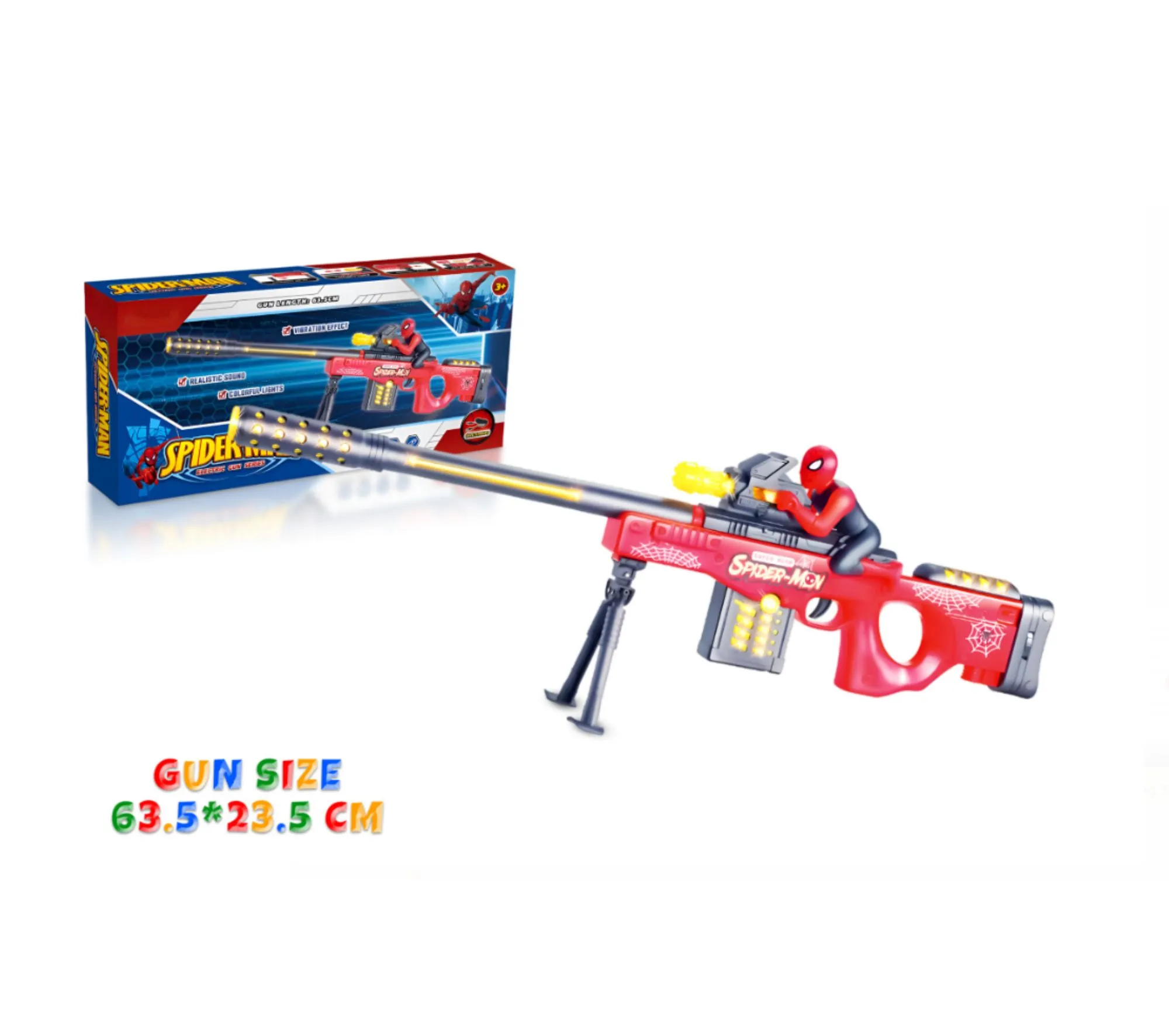 Spiderman super gun toy
