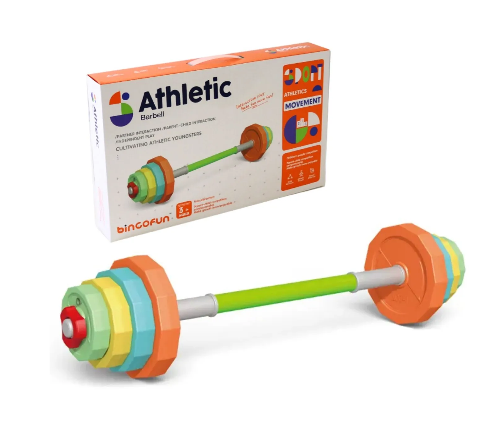 Athletic barbell kids