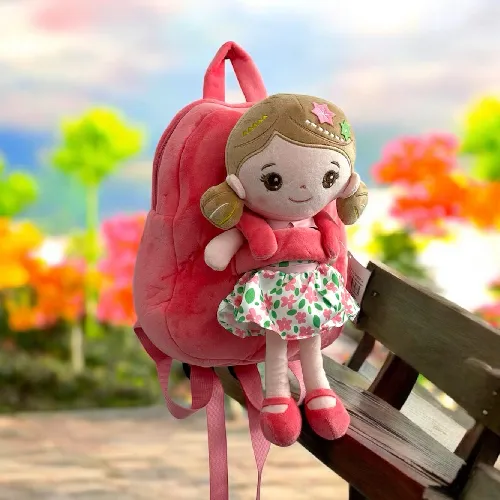 Soft Doll and Backpack