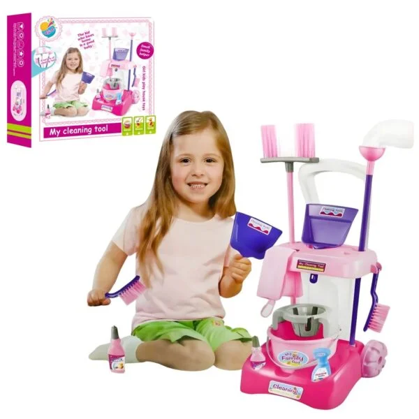 Wheeled Cleaning Cart Set