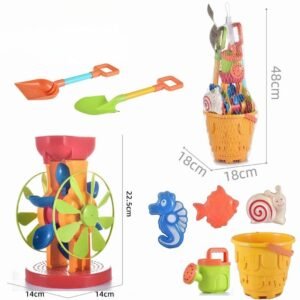 Beach Bucket Water Wheel with Accessories