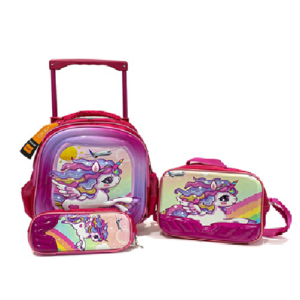 Unicorn school trolley bag