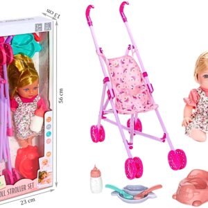Baby Doll Stroller Playset