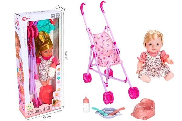 Baby Doll Stroller Playset