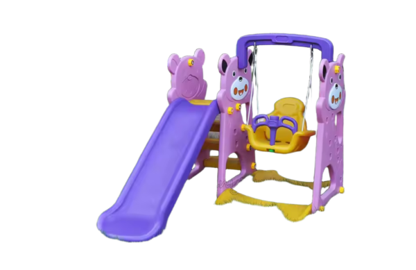Multi-Activity Playset زلاقة وأرجوحة وسلة مدمجة