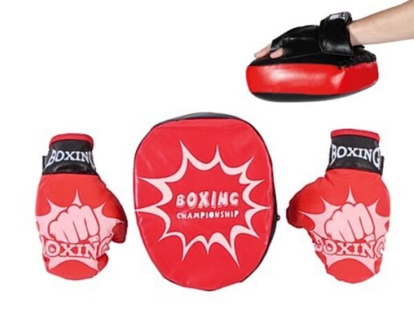 Boxing Gloves & Focus Mitt Set