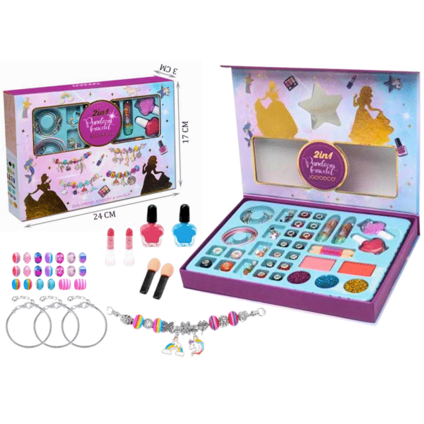2-in-1 Jewelry & Makeup Set