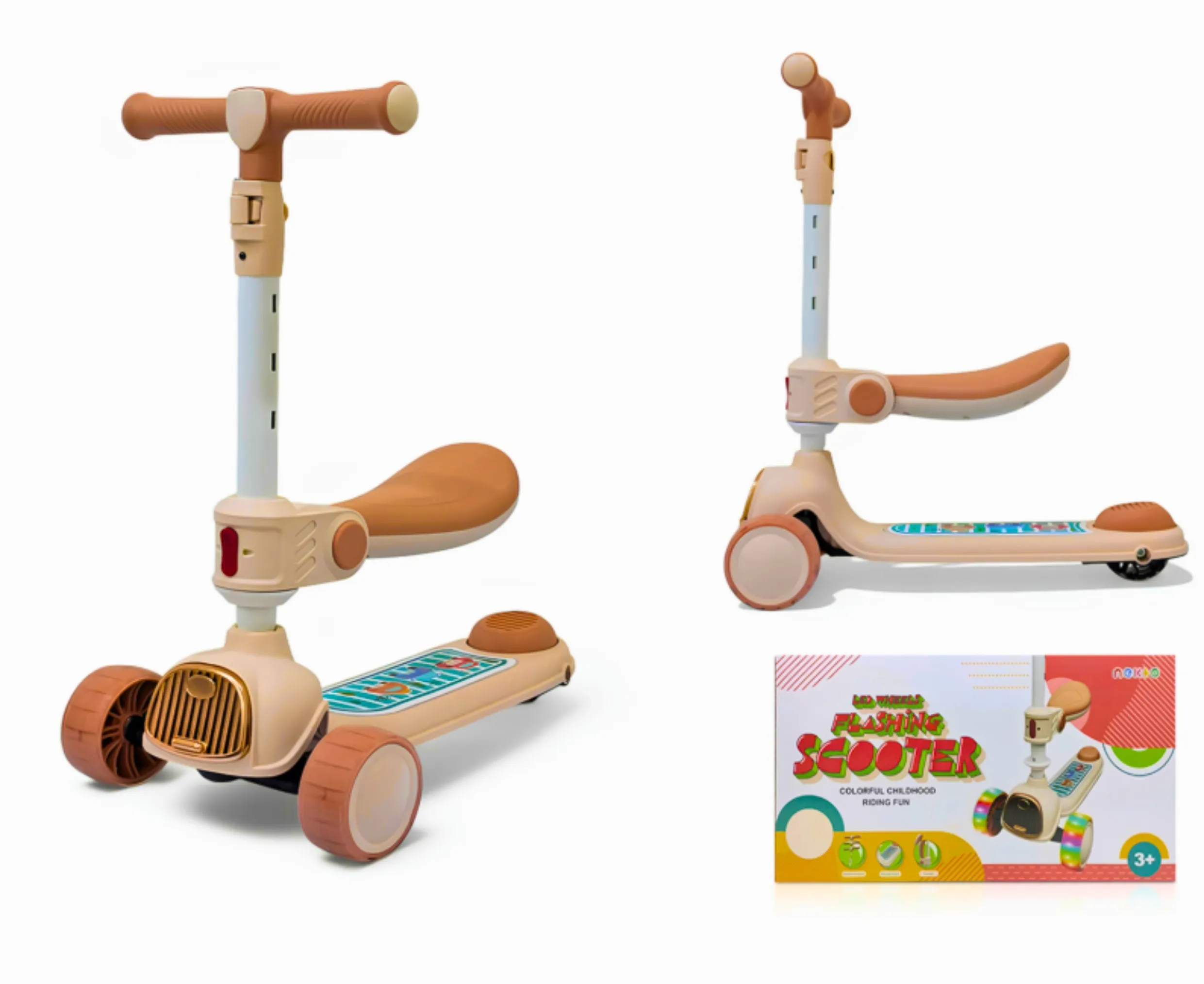 2in1 Flashing Scooter