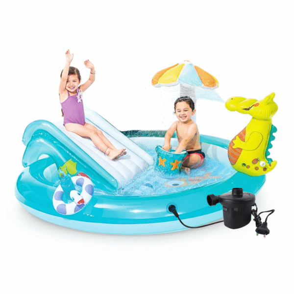Play shower swimming pool with air pump