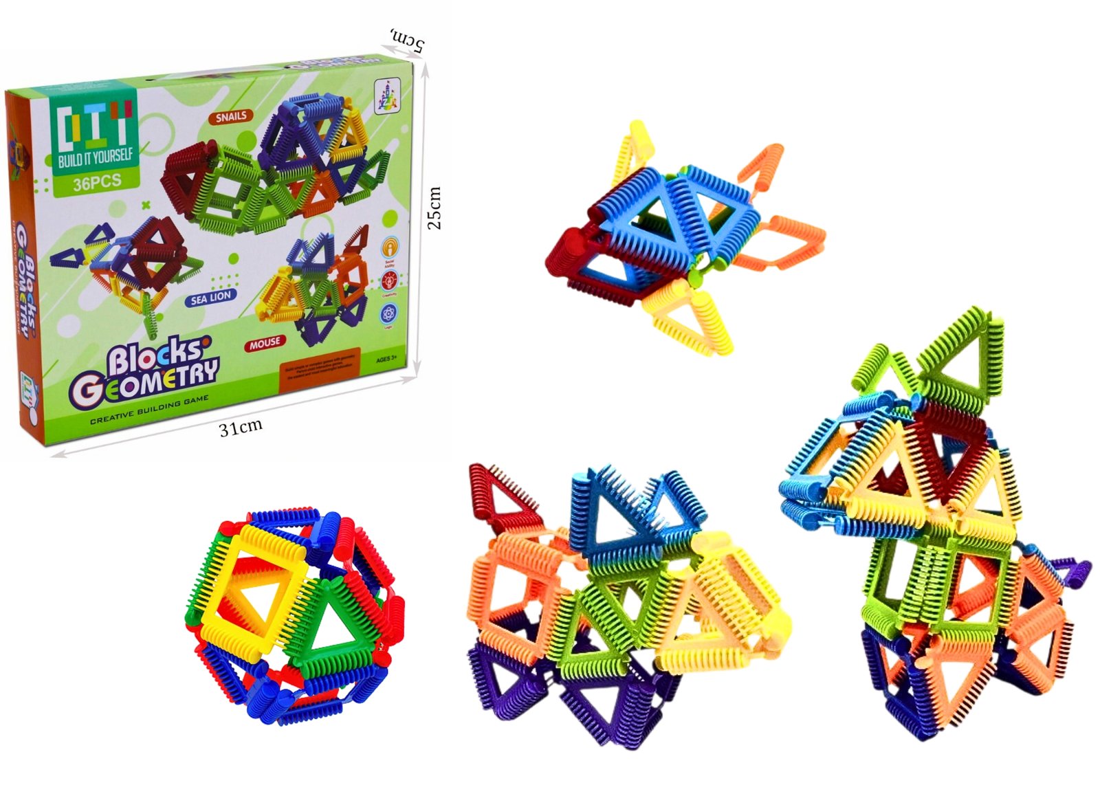 Blocks Geometry Building Set