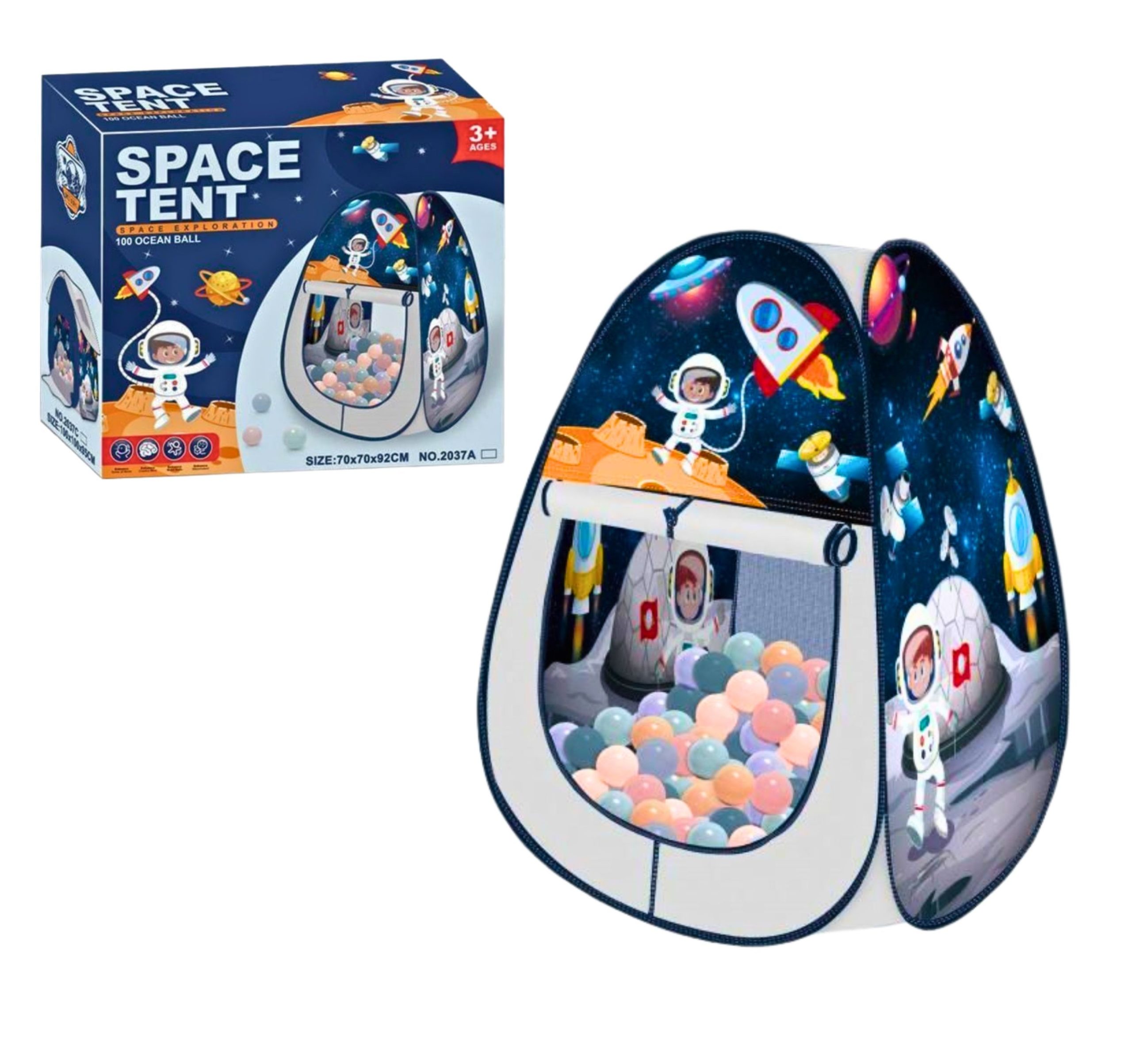 Space Tent with 100 Balls