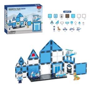 Police Magnetic Blocks 28pcs