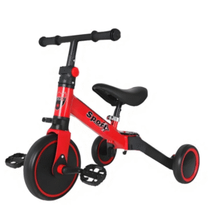 دراجة توازن متعددة الأوضاع - أحمر