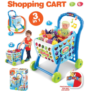 Kids Shopping Cart - Blue