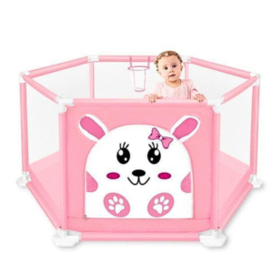 ساحة لعب آمنة للأطفال مع كرات - وردي