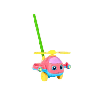 طائرة تدفع باليد للأطفال - وردي