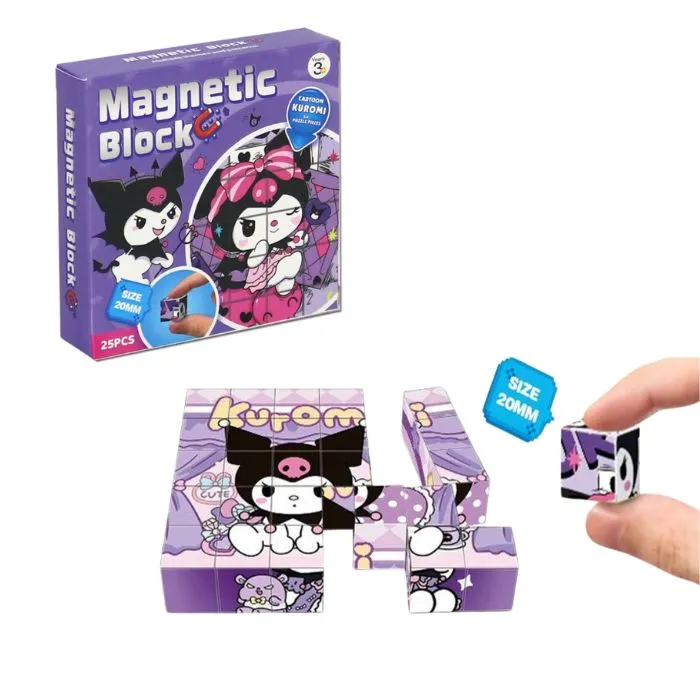 Kuromi Magnetic Blocks