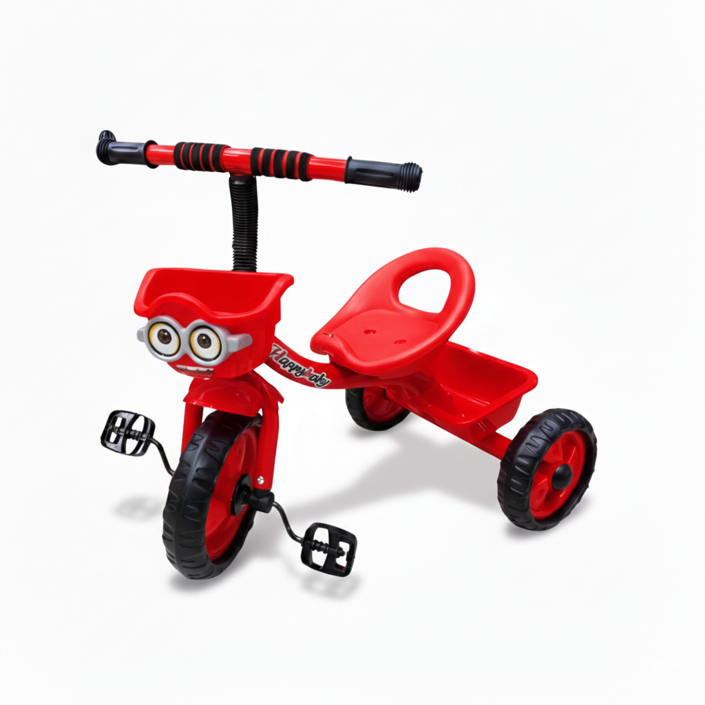 Smiley face tricycle – Red