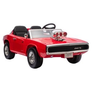 Dodge Charger R/T 1970 Classic Ride-On Car 12V – Red