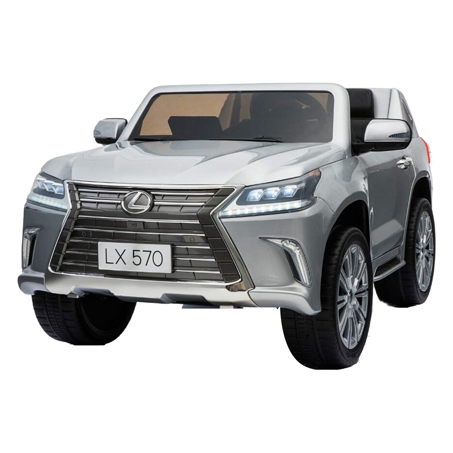 لكزس LX570 12 فولت - فضي | Lexus LX570 12V – Silver