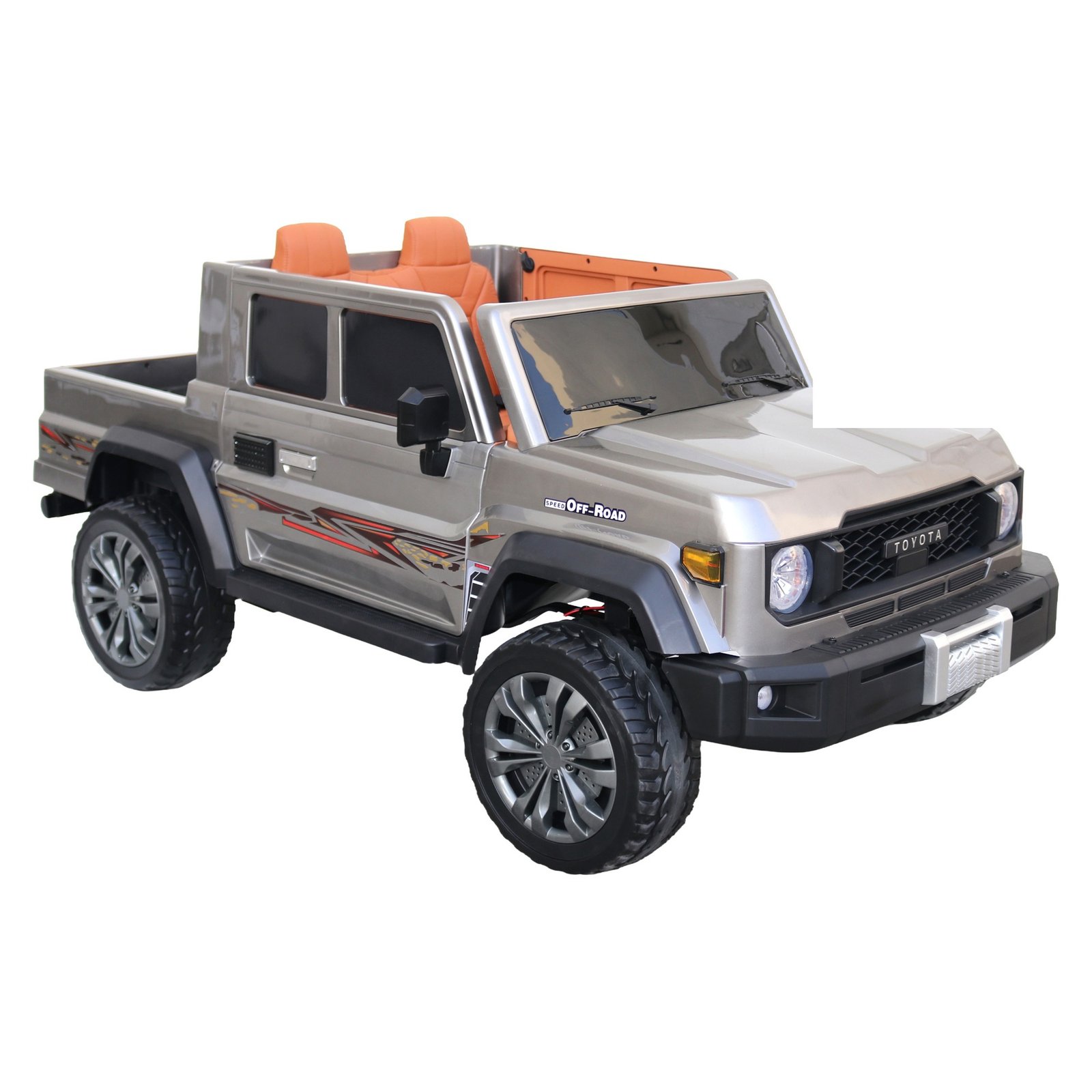 Toyota Off-Road Pickup Ride-On Truck 24V – Grey