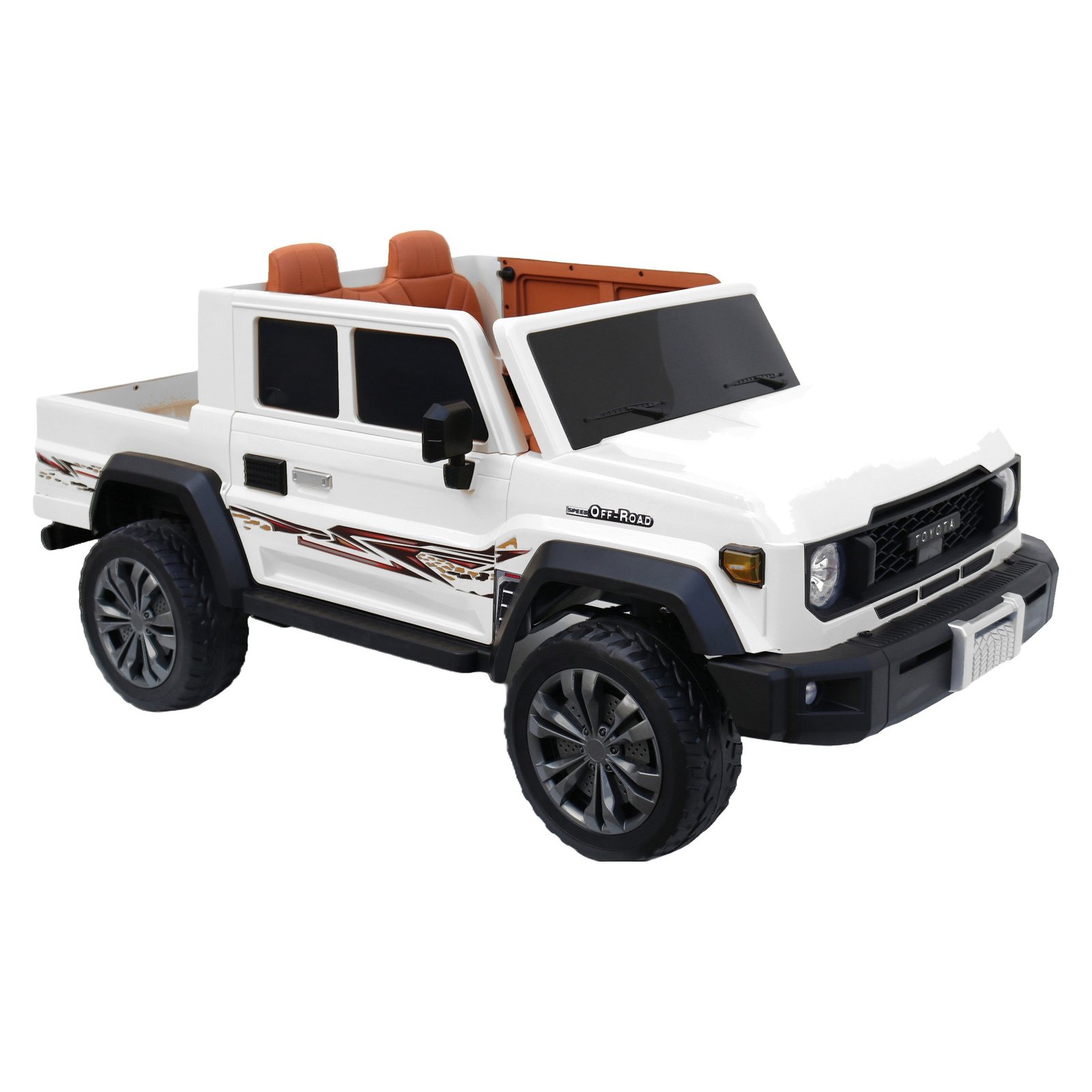 Toyota Off-Road Pickup Ride-On Truck 24V – White